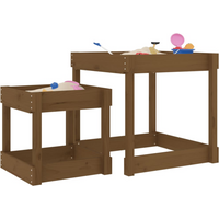 vidaXL Sand Tables 2 pcs Honey Brown Solid Wood Pine