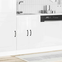 vidaXL Sink Base Cabinet Kalmar High Gloss White 60x46x81.5 cm Engineered Wood