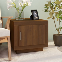 vidaXL Coffee Table Brown Oak 51x50x45 cm Engineered Wood