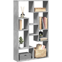 vidaXL Bookcase Concrete Grey 72x20x120 cm Engineered Wood