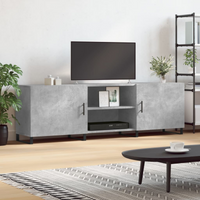 vidaXL TV Cabinet Concrete Grey 150x30x50 cm Engineered Wood
