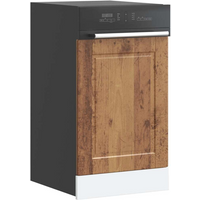 vidaXL Dishwasher Panel Porto Old Wood 45x1,5x67 cm Engineered Wood