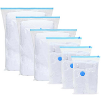 vidaXL Vacuum Storage Bags 20 pcs Transparent and blue 70 x 50 cm