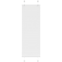 vidaXL Pleated Blind White 40x150 cm Fabric Width 39.4 cm Polyester