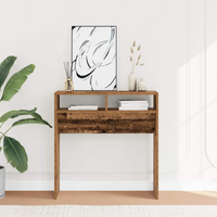 vidaXL Console Table Old Wood 78x30x80 cm Engineered Wood