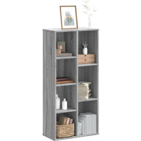 vidaXL Bookcase Grey Sonoma 50x25x105 cm Engineered Wood