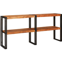 vidaXL Console Table Brown 160 x 33 x 75 cm Solid acacia wood