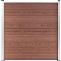 vidaXL Garden Fence WPC 180x186 cm Brown