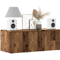 vidaXL TV Cabinet Old Wood 80x34x30 cm Engineered Wood