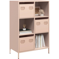 vidaXL Highboard Pink 68x39x103.5 cm Steel