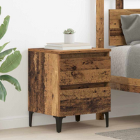 vidaXL Bedside Cabinet Old wood 40 x 35 x 50 cm Engineered wood
