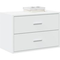 vidaXL Cabinet with 2 Drawers White 60x31x40 cm Engineered Wood