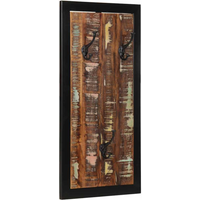 vidaXL Coat Rack Multicolour 40x2x80 cm Solid Wood Reclaimed