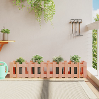 vidaXL Garden Raised Bed with Fence Design 150x30x30 cm Solid Wood Douglas