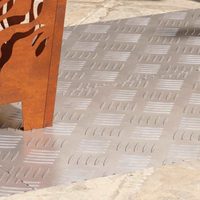 vidaXL Checker Plates 4 pcs Silver 90 x 40 cm Aluminium