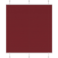 vidaXL Pleated Blind Bordeaux Red 115x150 cm Fabric Width 114.4 cm Polyester