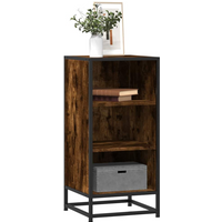 vidaXL Sideboard Smoked Oak 35.5x35x76 cm Engineered Wood and Metal