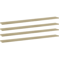vidaXL Bookshelf Boards 4 pcs Sonoma Oak 100x10x1.5 cm Engineered Wood