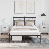 vidaXL Bed Frame without Mattress Sonoma Oak 120x200 cm Engineered Wood