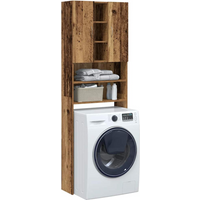 vidaXL Washing Machine Cabinet Old Wood 64x25.5x190 cm