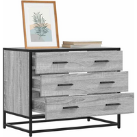 vidaXL Drawer Cabinet Grey Sonoma 70x41x56 cm Engineered Wood