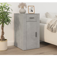 vidaXL Desk Cabinet Concrete Grey 40x49x75 cm Engineered Wood