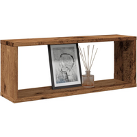 vidaXL Wall Cube Shelves 6 pcs Old Wood 60x15x23 cm Engineered Wood