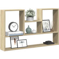 vidaXL Wall Shelf Sonoma Oak 99x15x60 cm Engineered Wood