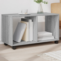 vidaXL Rolling Cabinet Grey Sonoma 72x33x42.5 cm Engineered Wood