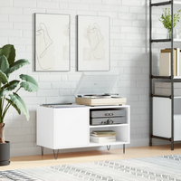 vidaXL Record Cabinet White 85x38x48 cm Engineered Wood
