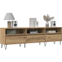 vidaXL TV Cabinet Artisan Oak 150x30x44.5 cm Engineered Wood