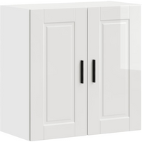 vidaXL Kitchen Wall Cabinet Porto High Gloss White Engineered Wood