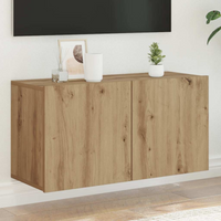 vidaXL TV Cabinet Wall-mounted Artisian Oak 80x30x41 cm