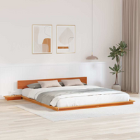 vidaXL Bed Frame Brown 180 x 200 cm Wood