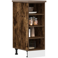 vidaXL Bottom Cabinet Riga Smoked Oak 30x44.5x81.5 cm Engineered Wood