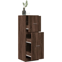 vidaXL Apothecary Cabinet Brown Oak 40x41x118 cm Engineered Wood