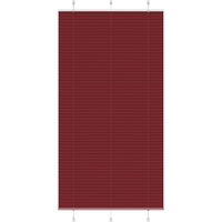 vidaXL Pleated Blind Bordeaux Red 105x200 cm Fabric Width 104.4 cm Polyester