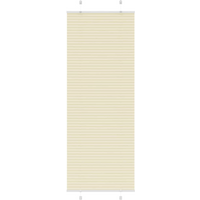 vidaXL Pleated Blind Cream 75x200 cm Fabric Width 74.4 cm Polyester