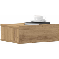 vidaXL Floating Nightstand Artisan Oak 40x32x15 cm Engineered Wood