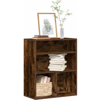 vidaXL Book Cabinet Smoked Oak 60x30x71.5 cm Engineered Wood