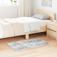 vidaXL Shaggy Rug High Pile NAVARRA Silver Grey 60x100 cm Polyester