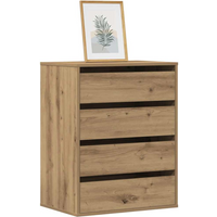 vidaXL Corner Chest of Drawers Artisian Oak 60x41x76 cm Engineered Wood