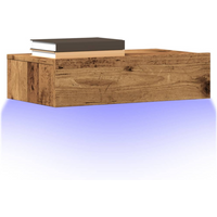 vidaXL TV Cabinets with LED Lights 2 pcs Old Wood 60x35x15.5 cm