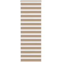 vidaXL Zebra Blind Sand Brown 90x200 cm Fabric Width 85.9 cm Polyester