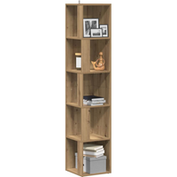 vidaXL Corner Cabinet Artisan Oak 33x33x165 cm Engineered Wood