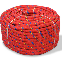 vidaXL Marine Rope Polypropylene 14 mm 50 m Red