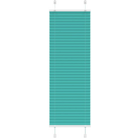 vidaXL Pleated Blind Petrol Green 50x150 cm Fabric Width 49.4 cm Polyester