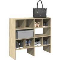 vidaXL Shoe Racks 2 pcs Stackable Sonoma Oak 89.5x30x40 cm