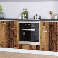 vidaXL Oven cabiet Riga Old wood 60 x 46 x 81.5 cm Engineered Wood