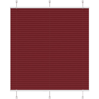vidaXL Pleated Blind Bordeaux Red 120x150 cm Fabric Width 119.4 cm Polyester